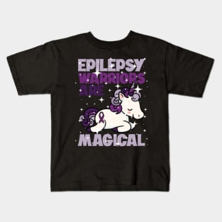 Epilepsy Warriors Are Magical Unicorn- Kids T-Shirt